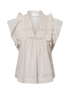Neo Noir Damen Blusentop - Jayla in beige