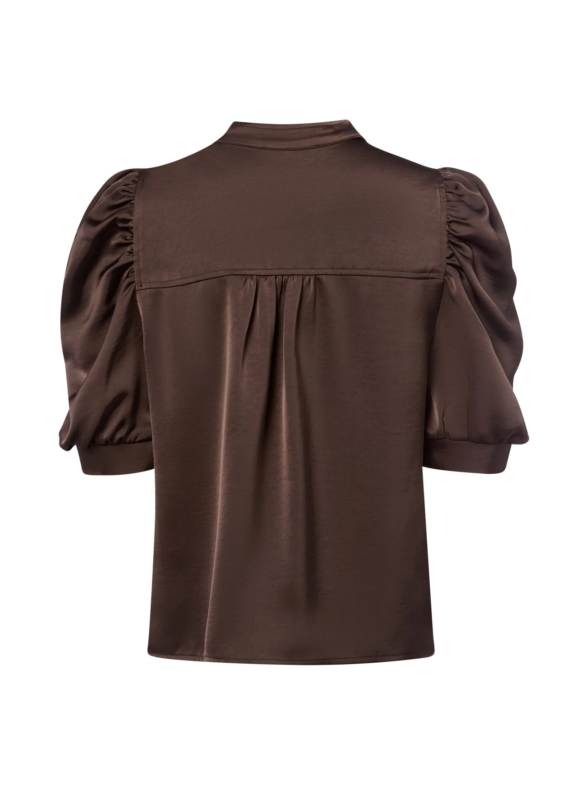 Neo Noir Damen Bluse - Roella in schoko - Ärmel: Halbarm