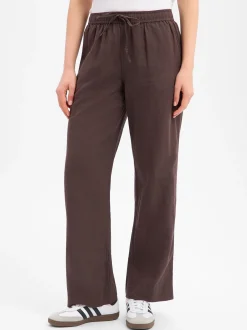 Neo Noir Damen Hose mit Leinen-Anteil - Sonar Linen in schoko