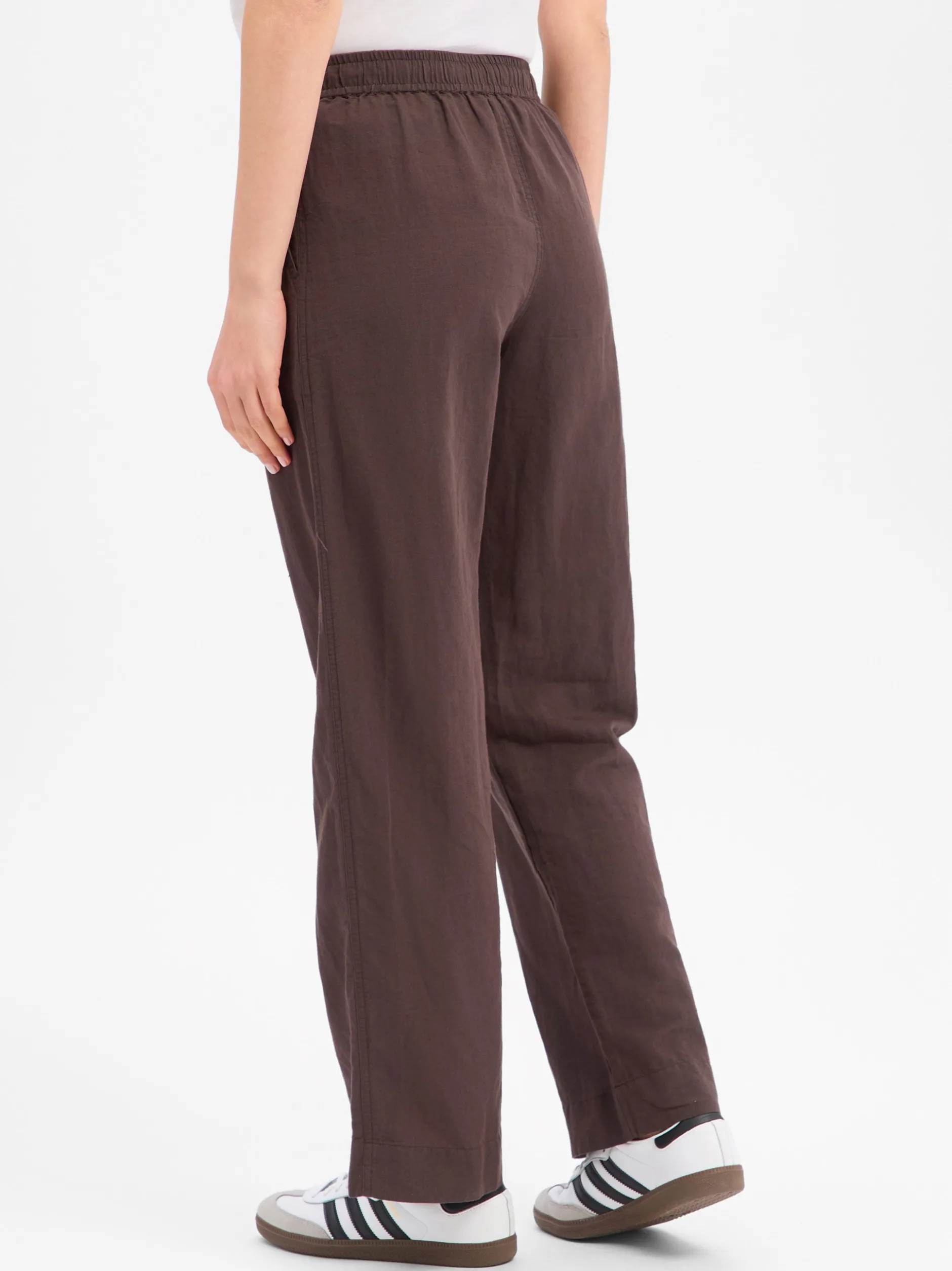 Neo Noir Damen Hose mit Leinen-Anteil - Sonar Linen in schoko
