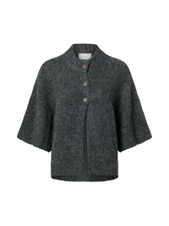 Neo Noir Damen Strickjacke - Benuta Fluffy in anthrazit