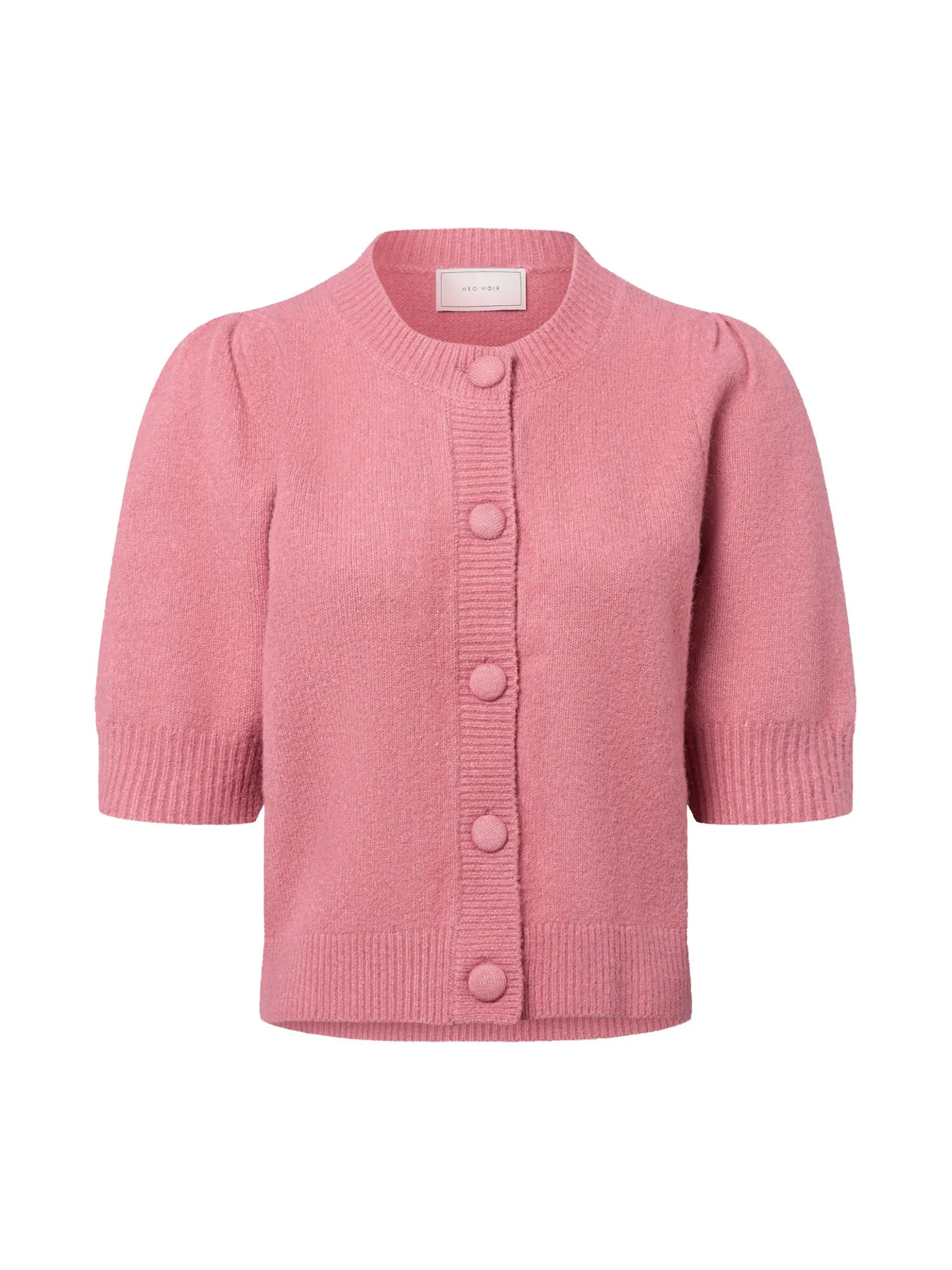 Neo Noir Damen Strickjacke mit Wollanteil - Trudy in altrosa