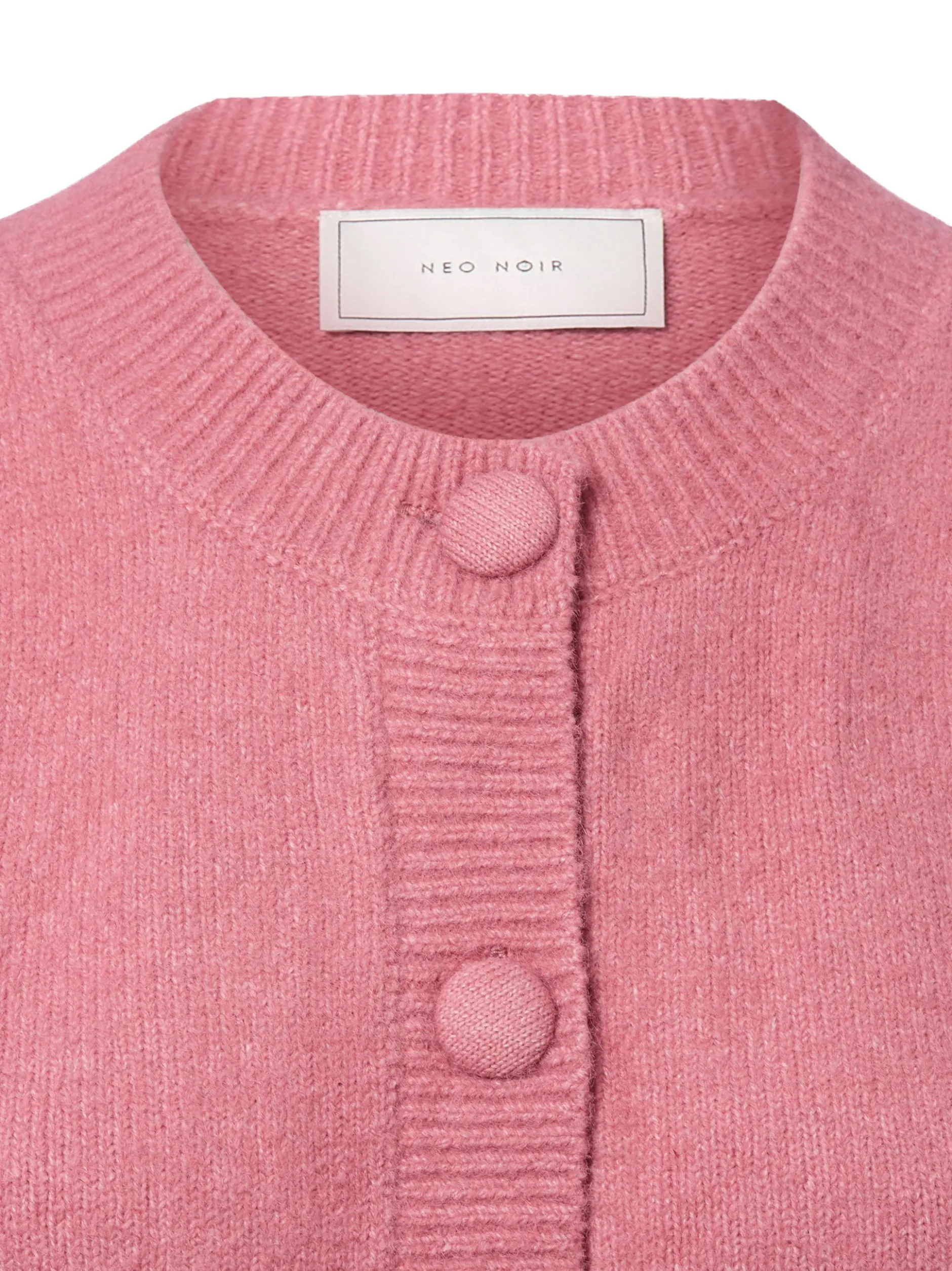 Neo Noir Damen Strickjacke mit Wollanteil - Trudy in altrosa