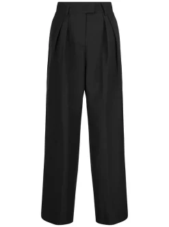 Nicowa Damen Bundfaltenhose - RONICA in schwarz