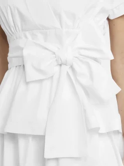 Nicowa Damen Wickelbluse - CANIWA in weiß