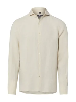 Nils Sundström Herren Leinenhemd in beige