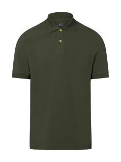 Nils Sundström Herren Poloshirt in oliv - Ärmel: kurzarm