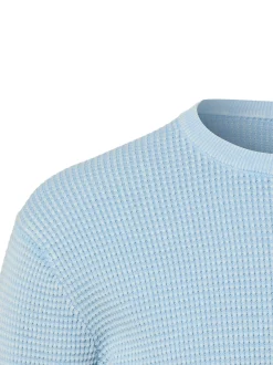 Nils Sundström Herren Strickpullover in hellblau