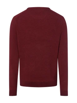 Nils Sundström Herren Strickpullover in bordeaux terra
