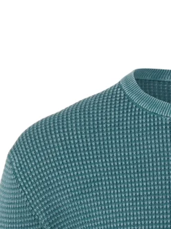 Nils Sundström Herren Strickpullover in aqua