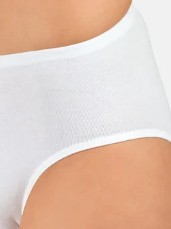 Nina von C. Damen Hüftslip - 5er Pack Daily in weiß