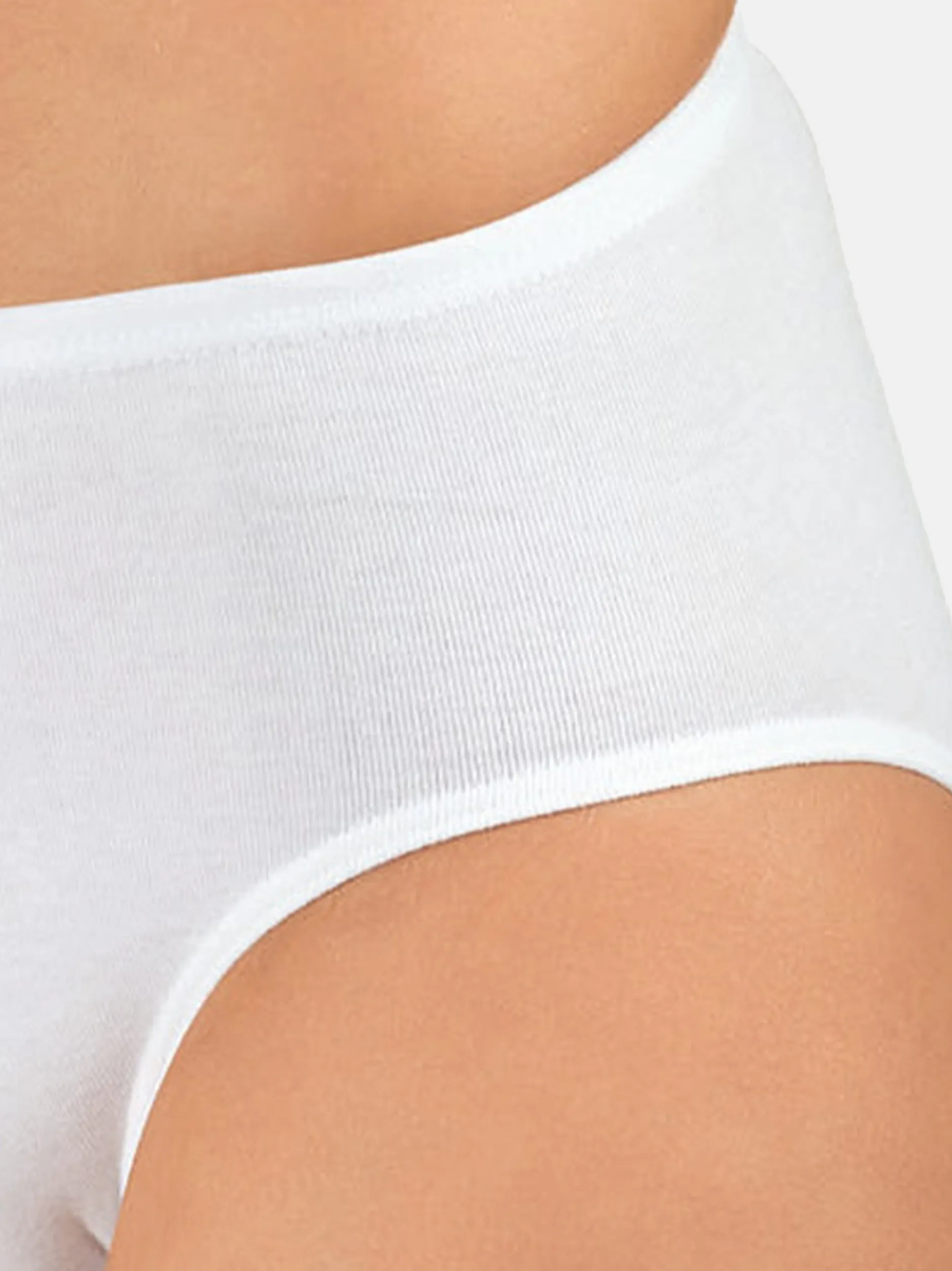 Nina von C. Damen Hüftslip - 5er Pack Daily in weiß