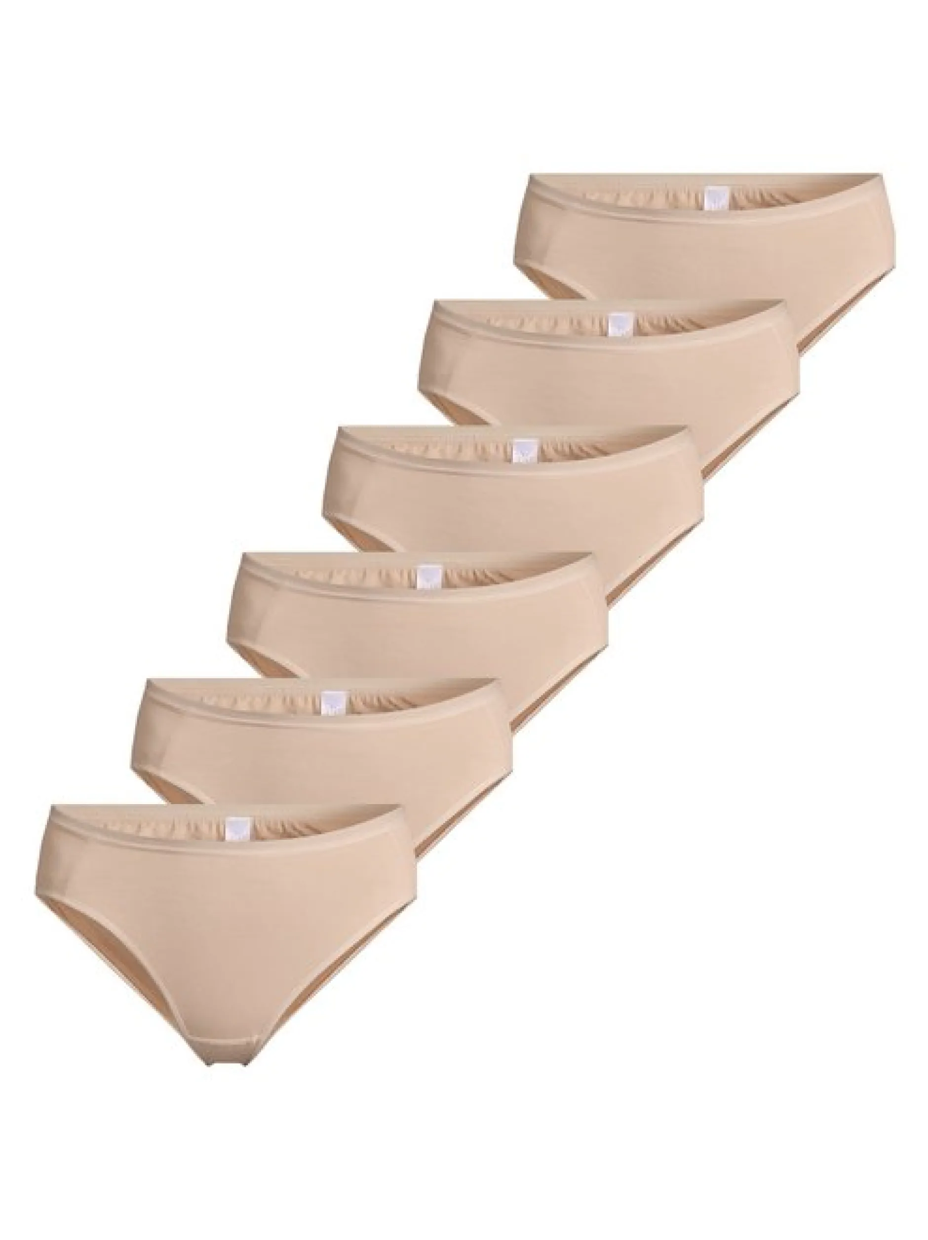 Nina von C. Damen Jazz Pants - 6er Pack Basic in beige