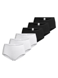 Nina von C. Damen Taillen Slip - 6er Pack Basic in mehrfarbig