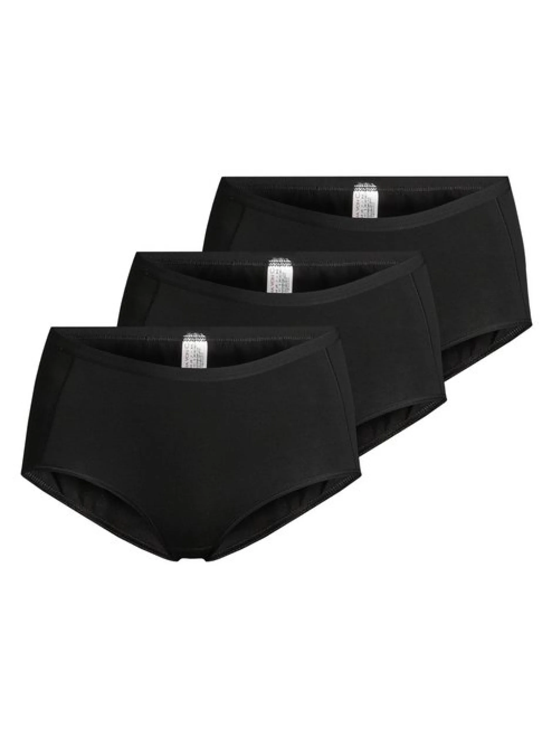 Nina von C. Damen Taillen Slip - 3er Pack Basic in schwarz