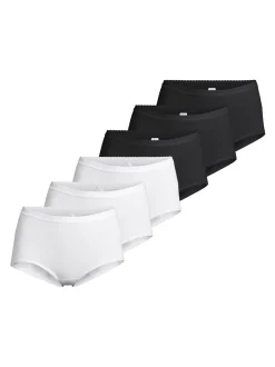 Nina von C. Damen Taillen Slip - 6er Pack Slipboutique in schwarz
