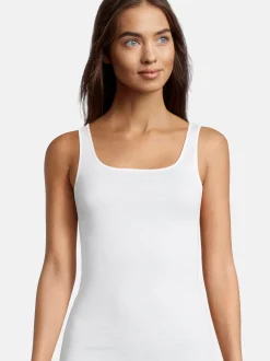 Nina von C. Damen Unterhemd - 3er Pack Fine Cotton in weiß
