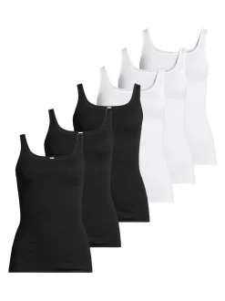 Nina von C. Damen Unterhemd - 6er Pack Fine Cotton in mehrfarbig