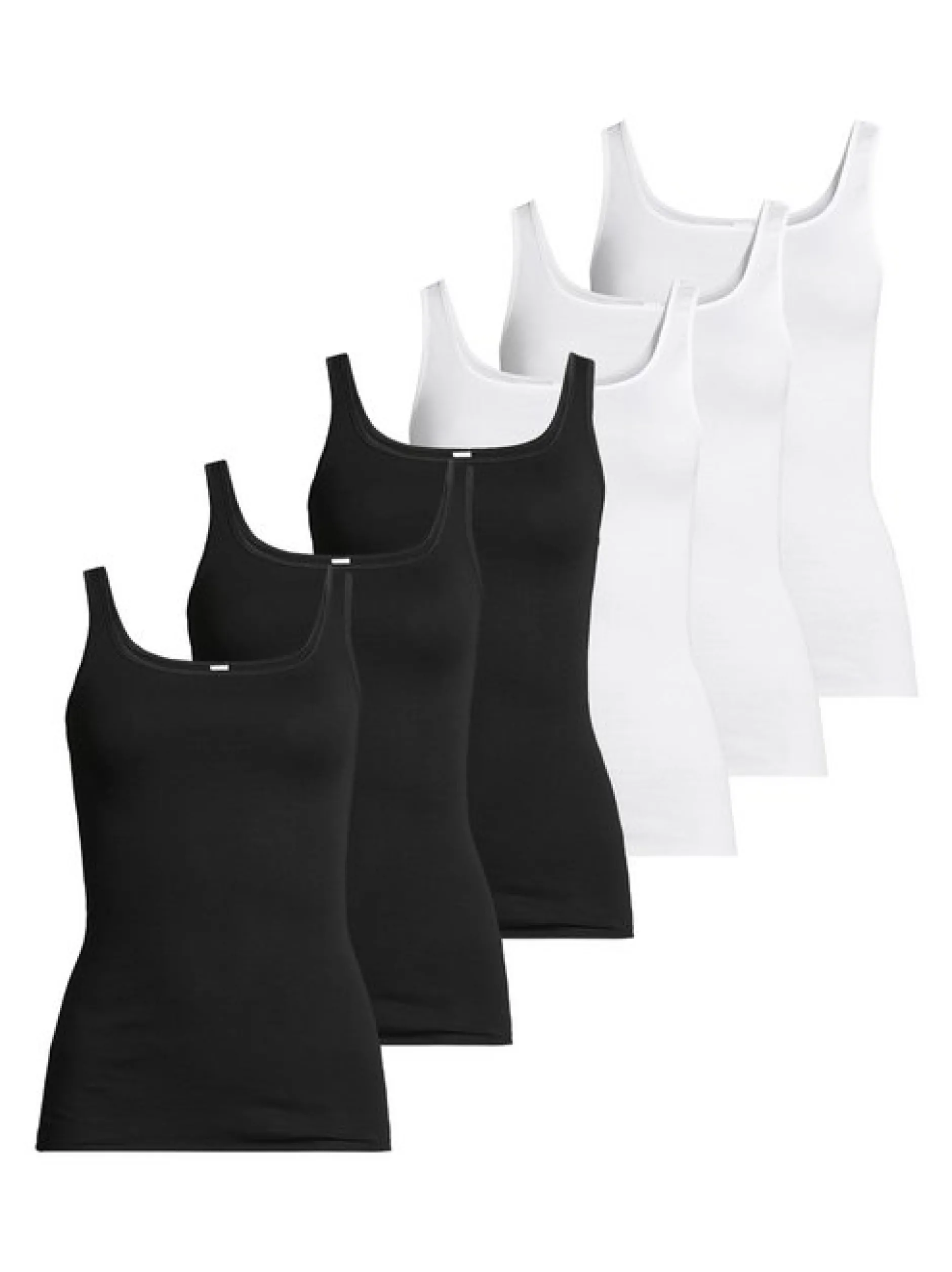 Nina von C. Damen Unterhemd - 6er Pack Fine Cotton in mehrfarbig