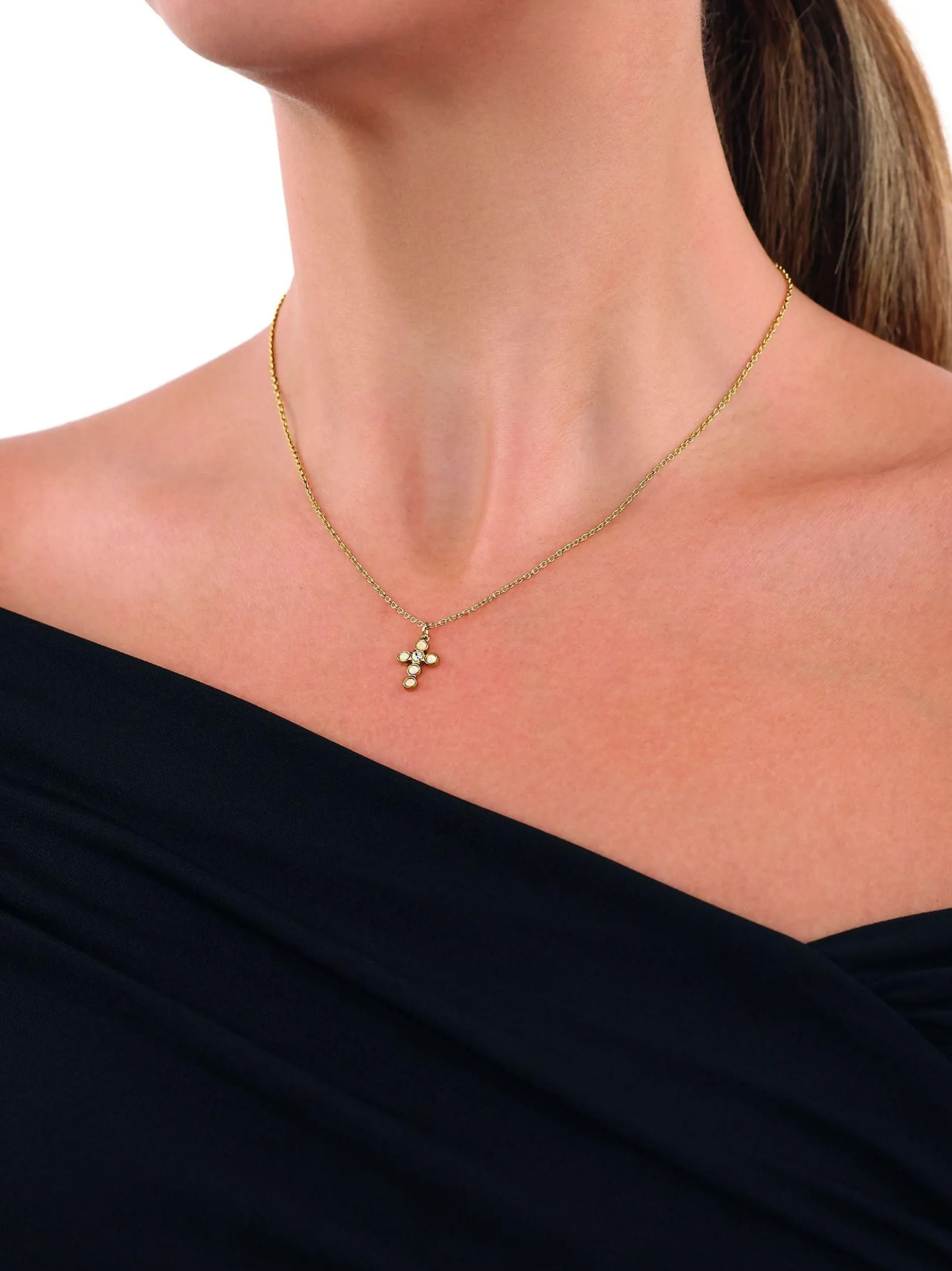 NOELANI Damen Kette mit Anhänger in gold