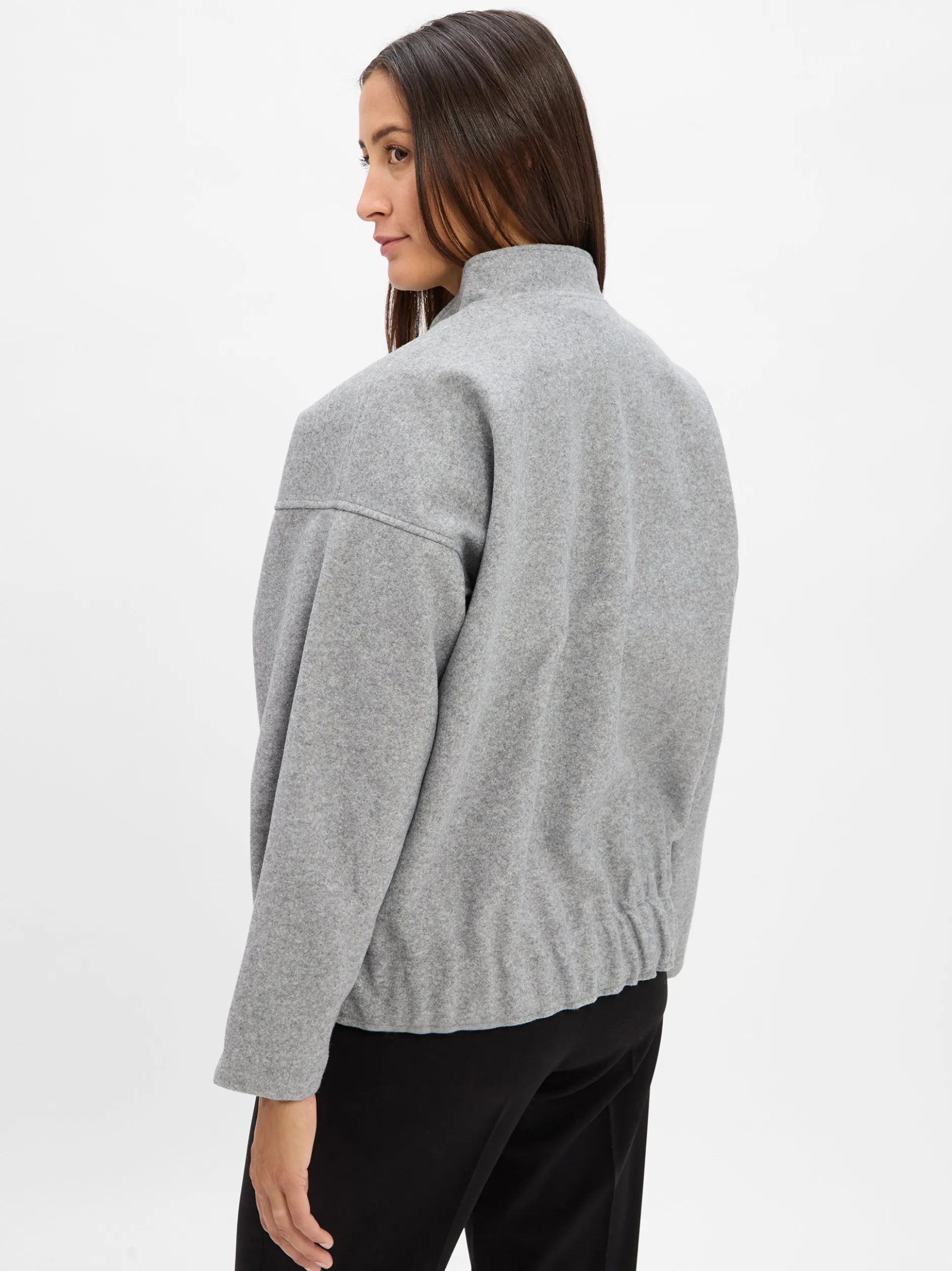 Noisy May Damen Jacke - Halston in hellgrau