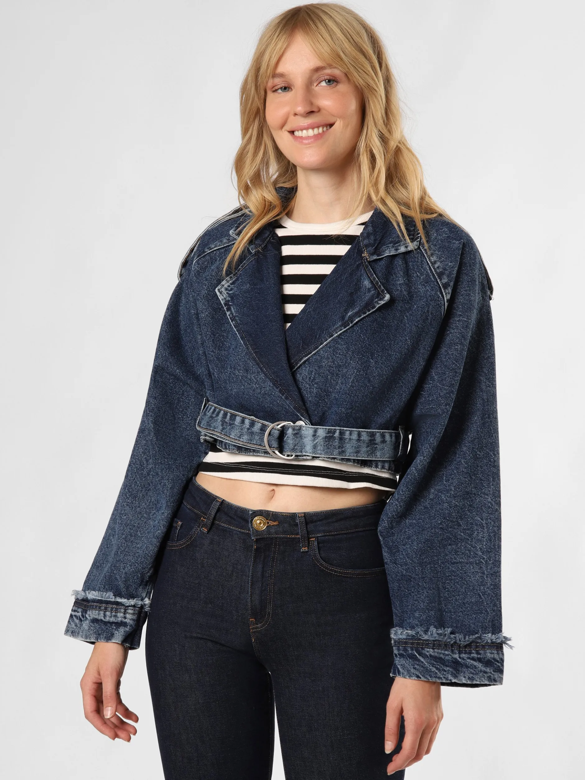 Noisy May Damen Jeansjacke - NMTalla in medium stone