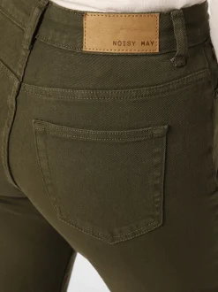 Noisy May Damen Jeans - NMMoni in oliv - Länge: lang