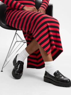 Noisy May Damen Kleid - NMelinor in rot schwarz