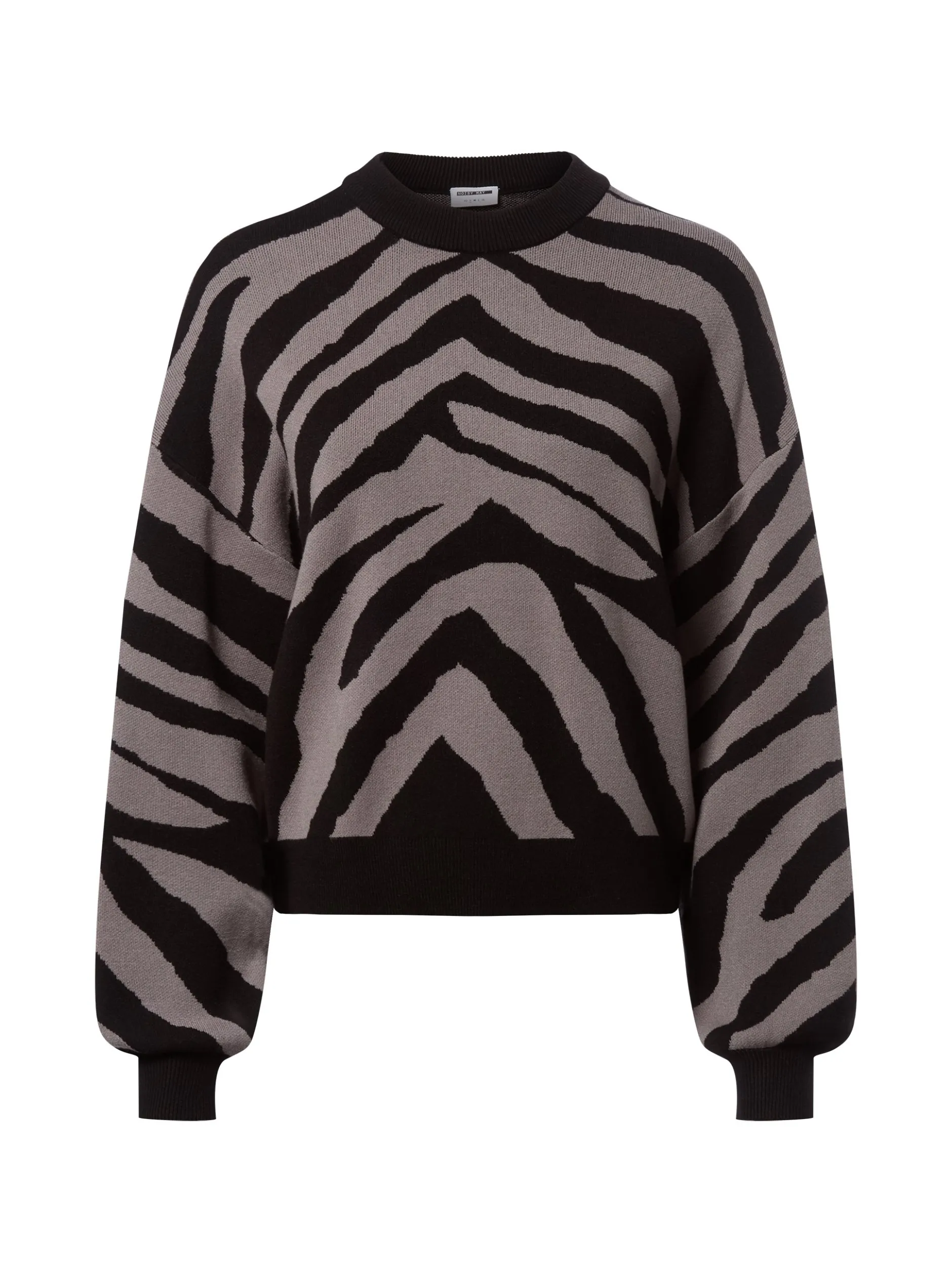Noisy May Damen Pullover - NMCharlott in schwarz grau