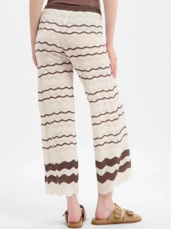 Noisy May Damen Strickhose - NMSadie in ecru schoko