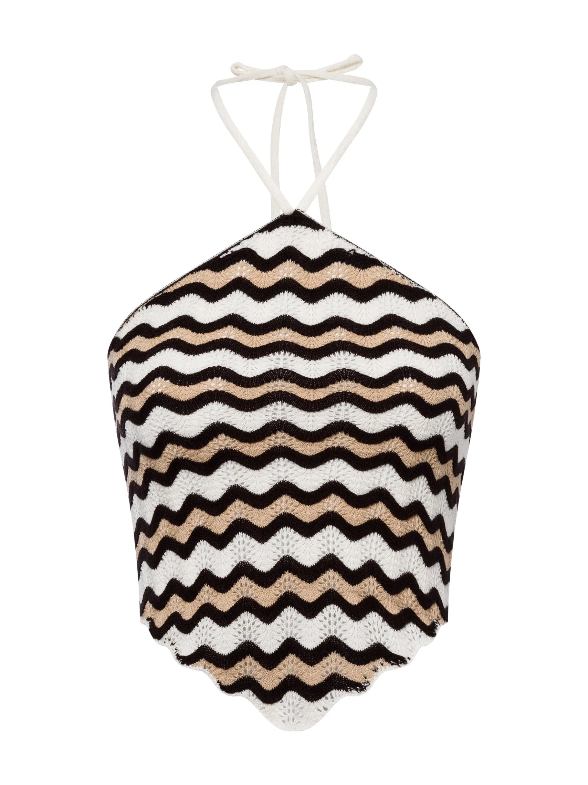 Noisy May Damen Stricktop - NMSadie in beige ecru