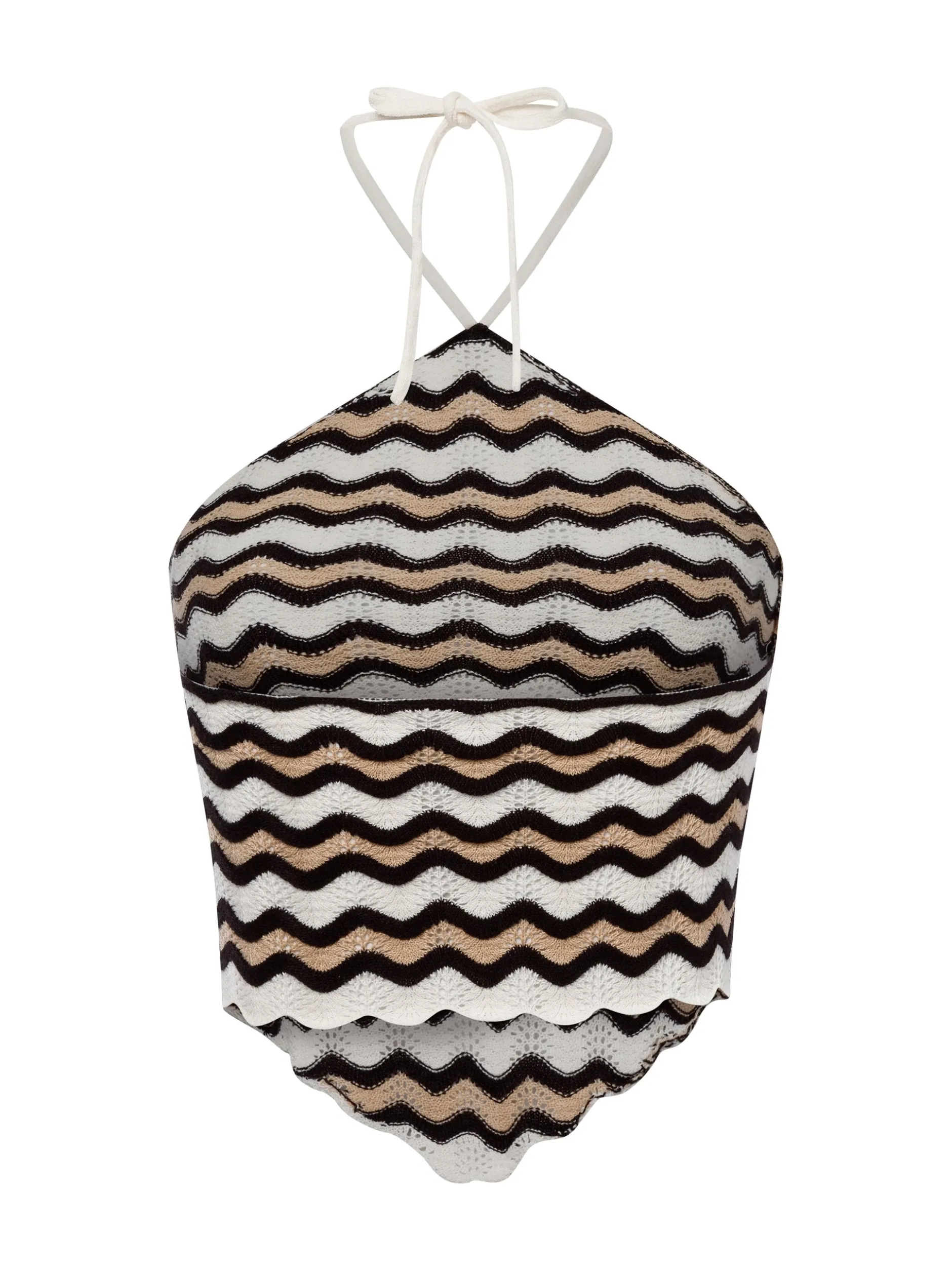 Noisy May Damen Stricktop - NMSadie in beige ecru