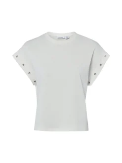 Noisy May Damen T-Shirt - NMEasy in ecru