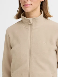 North Bend Damen Fleecejacke - NBConna in beige