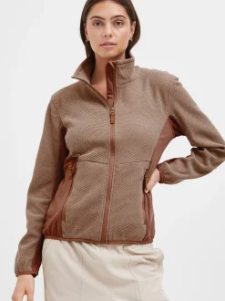North Bend Damen Fleecejacke - NBHelga W in mocca