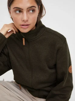 North Bend Damen Fleecejacke - NBSamana in schwarz