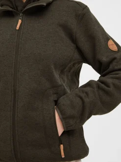 North Bend Damen Fleecejacke - NBSamana in schwarz