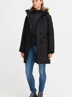 North Bend Damen Parka - NBBree in schwarz