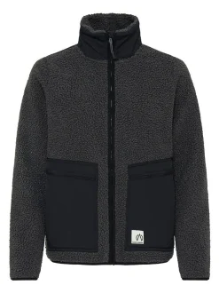 North Bend Damen Plüschjacke - NBGalonne W Teddy Jacket in grau