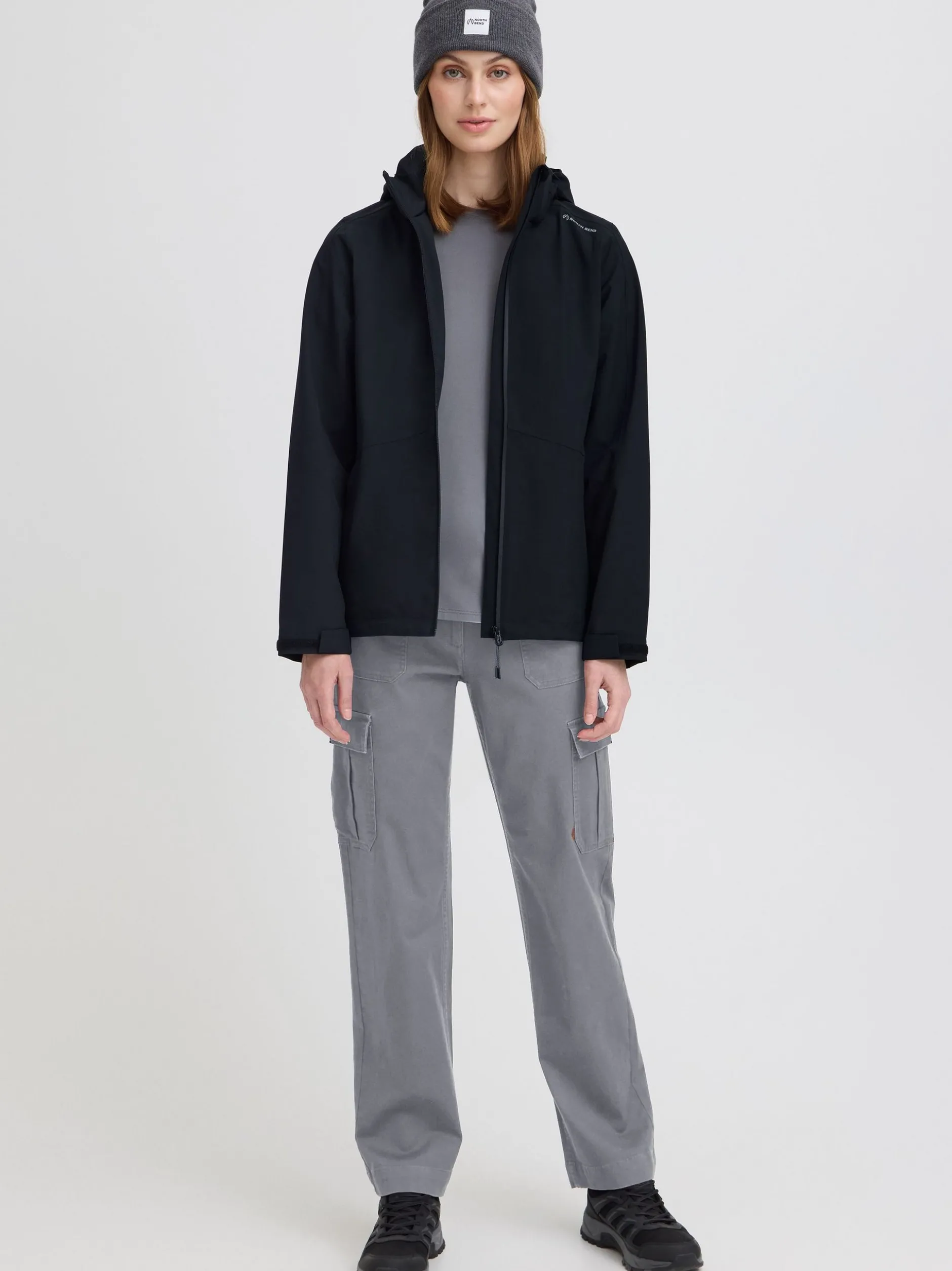 North Bend Damen Softshelljacke - NBBergwala W-PRO in schwarz