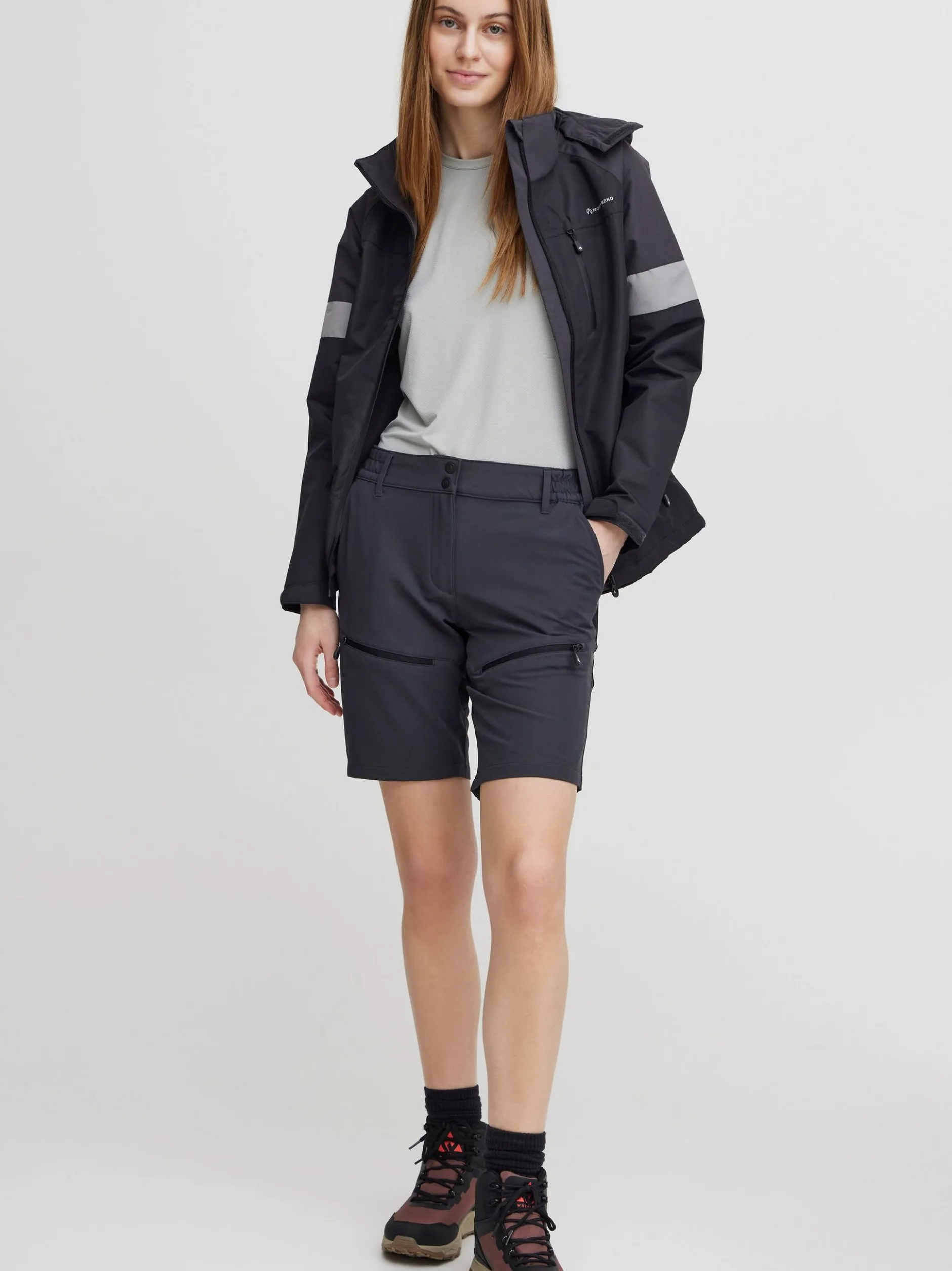 North Bend Damen Trekkingshorts - NBAva W in anthrazit