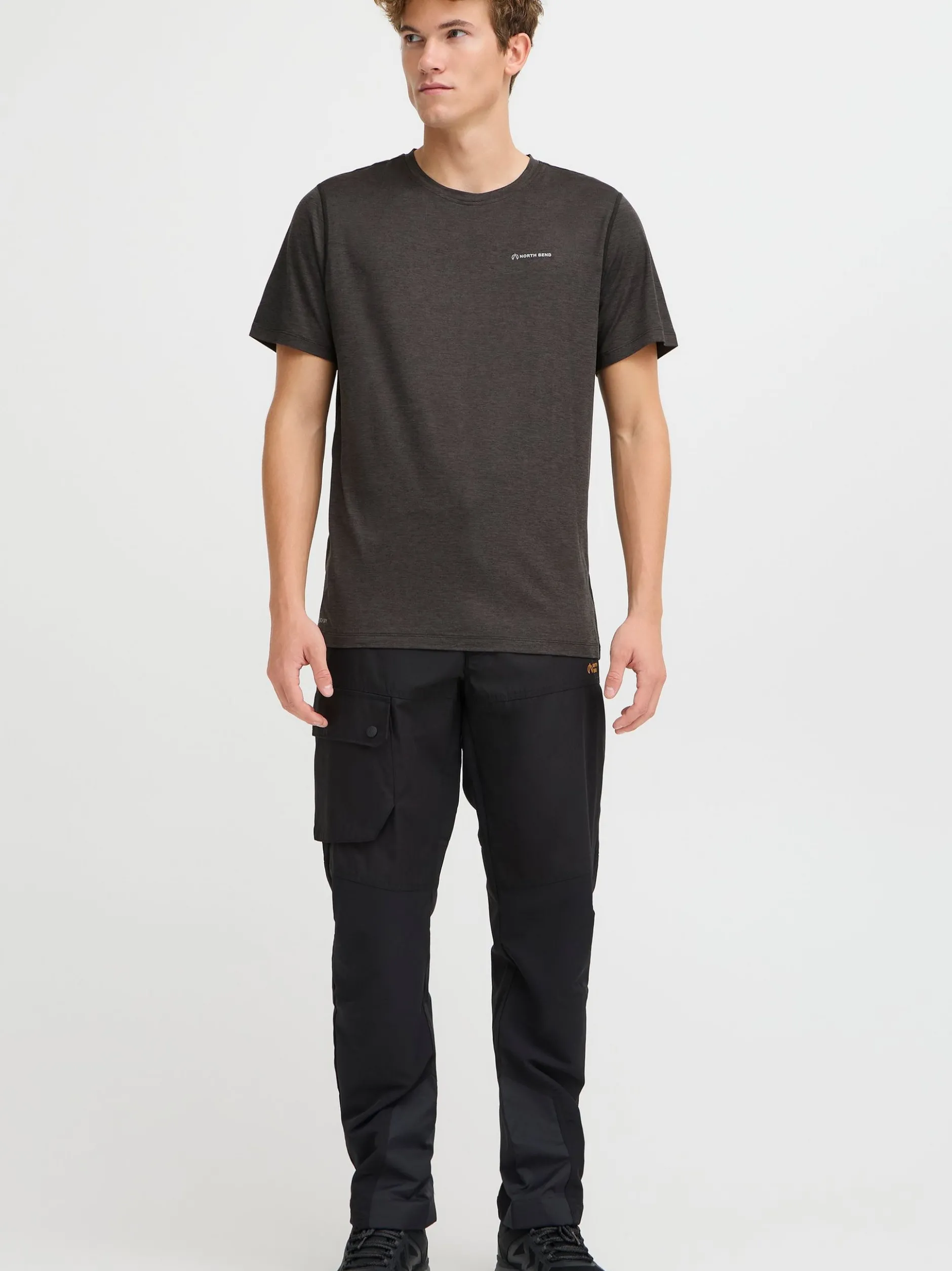 North Bend Herren Langarmshirt - NBAdrian in schwarz
