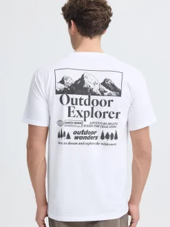 North Bend Herren Rundhalsshirt - NBKunt in weiß