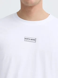 North Bend Herren Rundhalsshirt - NBKunt in weiß