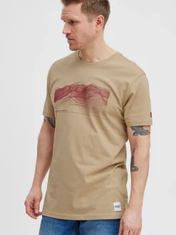 North Bend Herren T-Shirt - NBCarsten M in beige