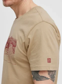 North Bend Herren T-Shirt - NBCarsten M in beige