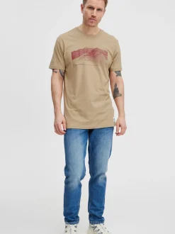 North Bend Herren T-Shirt - NBCarsten M in beige