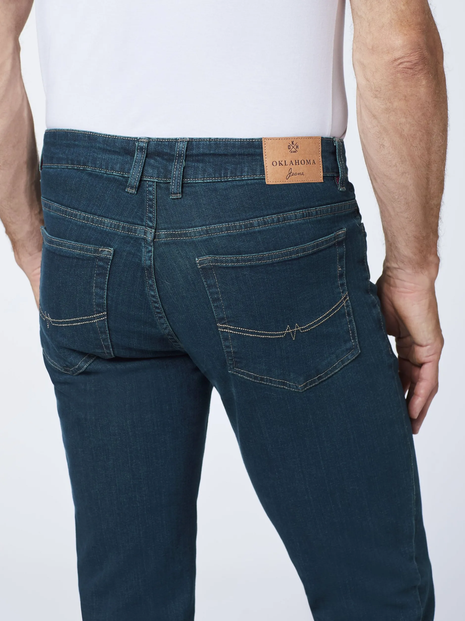 Oklahoma Jeans Herren Jeans in blau - Länge: lang