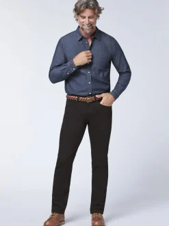 Oklahoma Jeans Herren Jeans in schwarz - Länge: lang