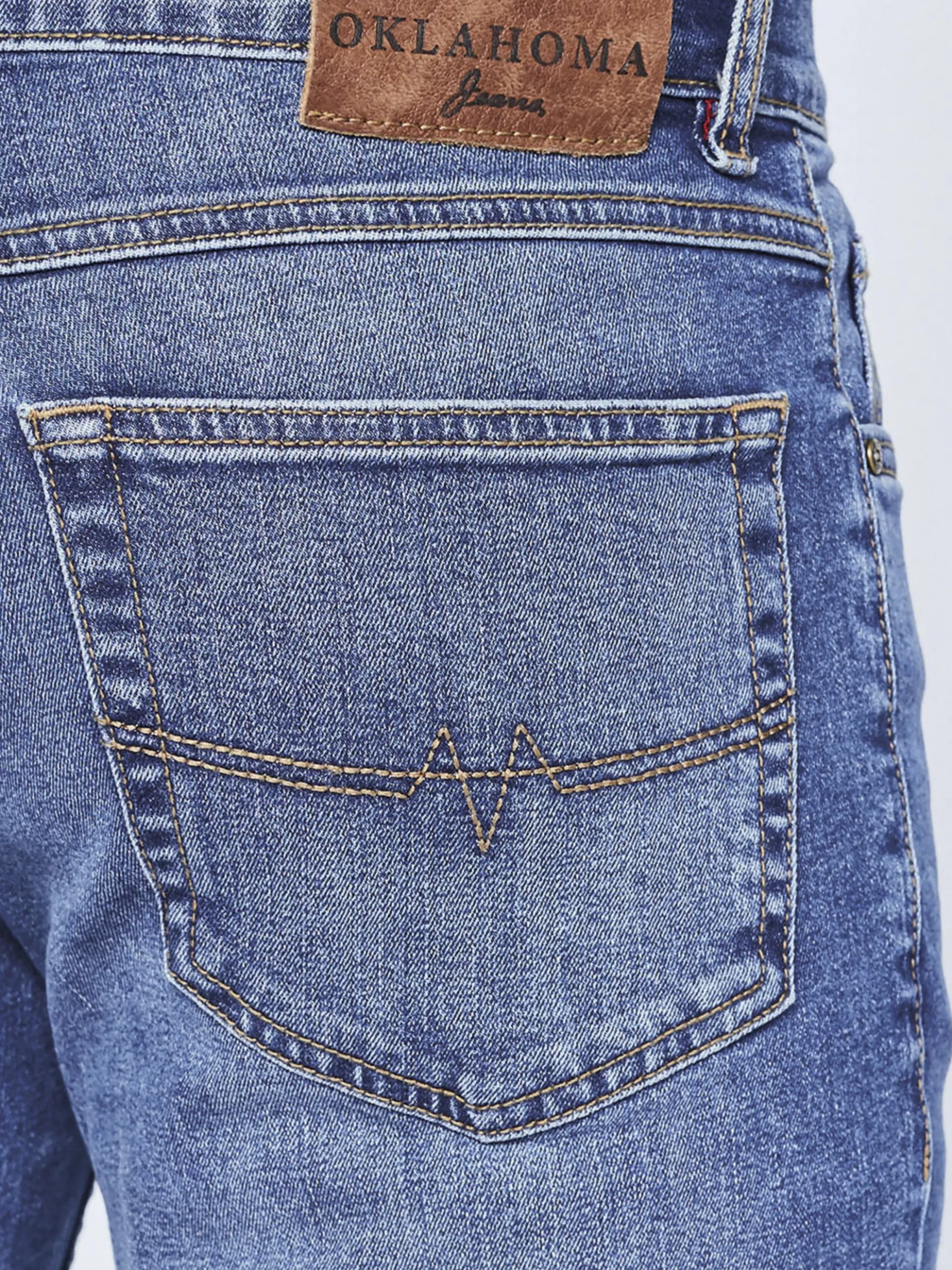 Oklahoma Jeans Herren Jeans in light stone - Länge: lang